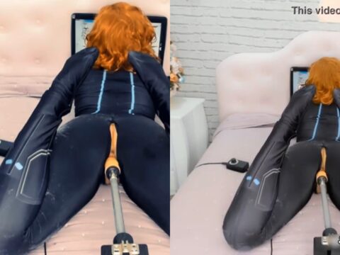 Gostosona do bucetão inchado sendo masturbada ao vivo na cam