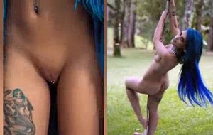 Morena deslumbrante mostrando todo o corpo nu com poses sensuais e provocantes