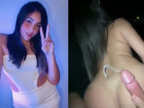 Morena safadinha fodendo até levar uma gozadinha no bumbum