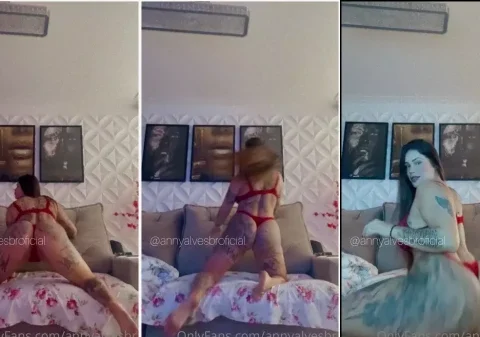 Mulher do rabão grande empinando a raba só de lingerie