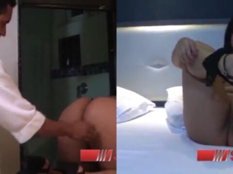 Rabuda safada chupando rola e gemendo alto no sofá até gozar