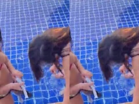 Safada lésbica comendo a buceta molhada da parceira no sofá