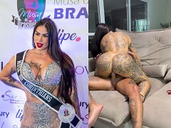 Flagra com Musa do Brasileirão 2025 dando o cuzinho gostoso com força