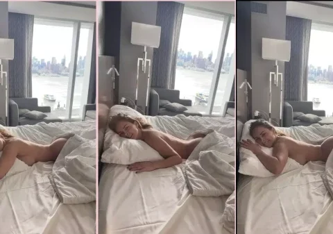 Mulher safada acorda com a buceta cheia de tesão na cama