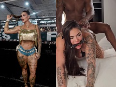 Musa da Escola de Samba Gaviões da Fiel praticando anal com o namorado