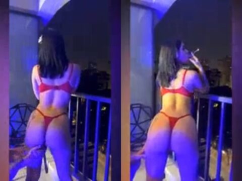 Delícia de morena sacode forte no balanço ardente