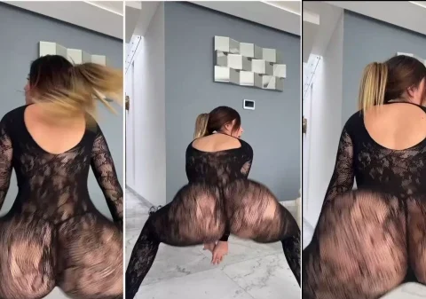 Safada rebolando a sua raba gigante ao dançando um funk sensual